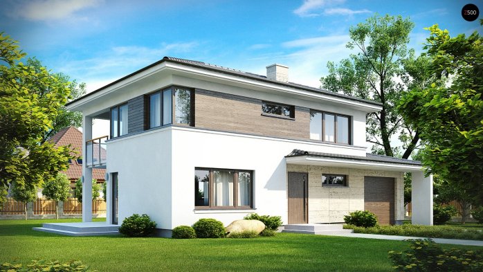 Проєкт будинку Ux8 - Двоповерхові дома в Україні