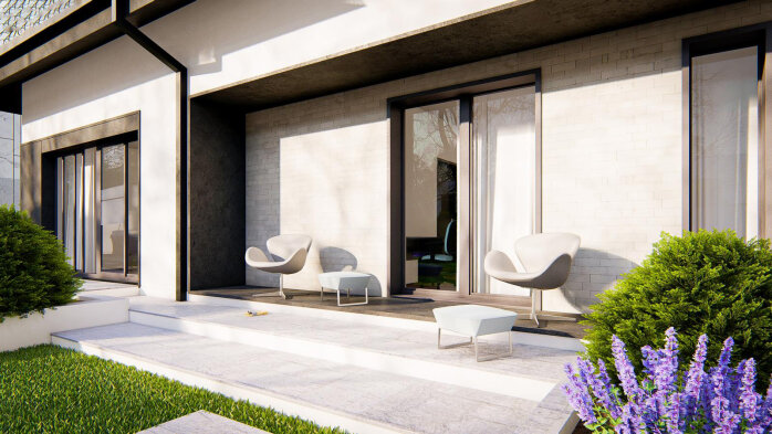 Проект дома U480 - 7 С мансардным этажом дома в Украине