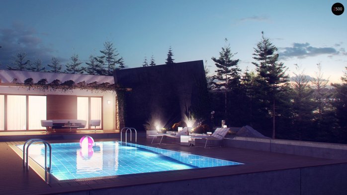 Проєкт будинку Ux106 - Одноповерхові дома в Україні