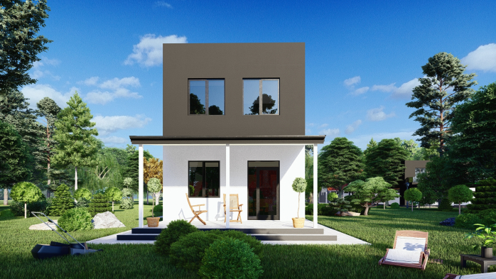 Проєкт будинку DBT 406 - Двоповерхові дома в Україні