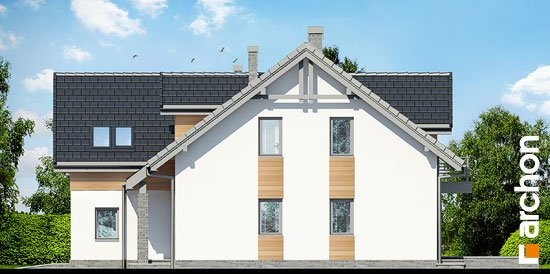 Проект дома Дом в клематисах 11 - 4 С мансардным этажом дома в Украине