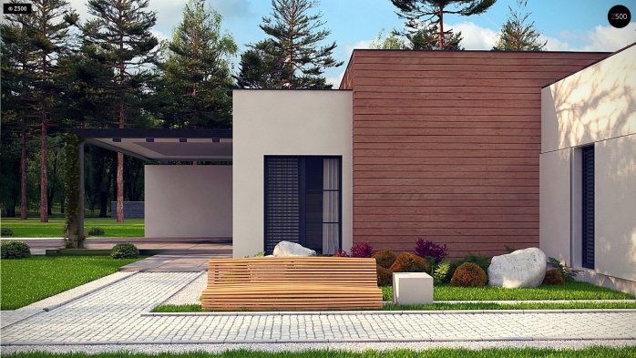 Проект дома Ux183 - 5 Одноэтажные дома в Украине