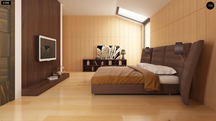 Проєкт будинку Ux40 - З мансардним поверхом дома в Україні