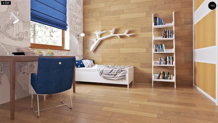 Проект дома U16 D 35 - 13 С мансардным этажом дома в Украине