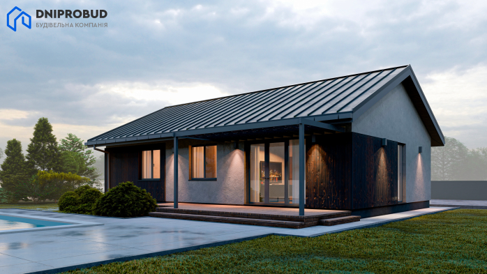 Проєкт будинку DB 53 - Одноповерхові дома в Україні