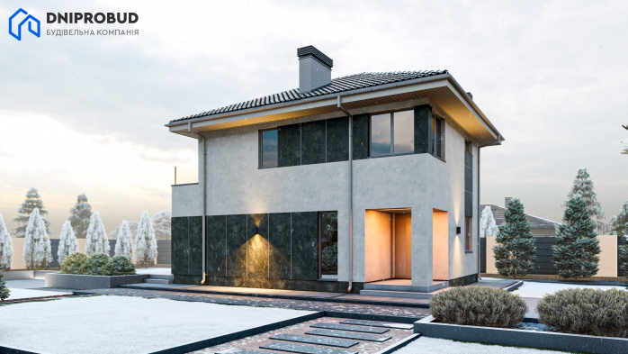 Проєкт будинку DB 49 - Двоповерхові дома в Україні