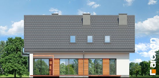 Проєкт будинку Будинок в діцентрах - З мансардним поверхом дома в Україні