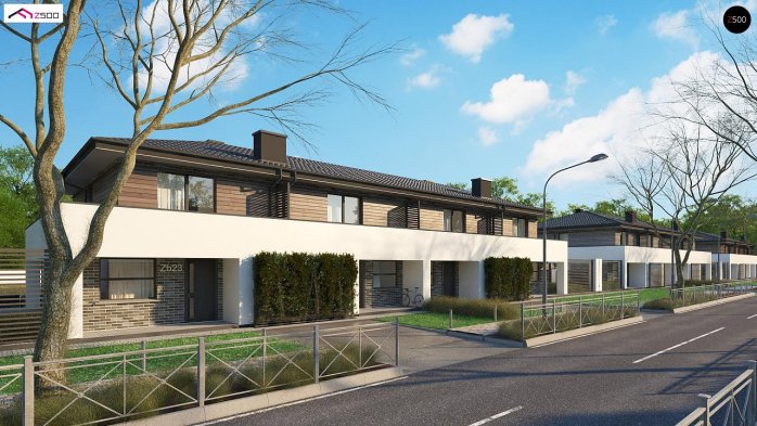 Проект дома Ub23 - 6 Двухэтажные дома в Украине