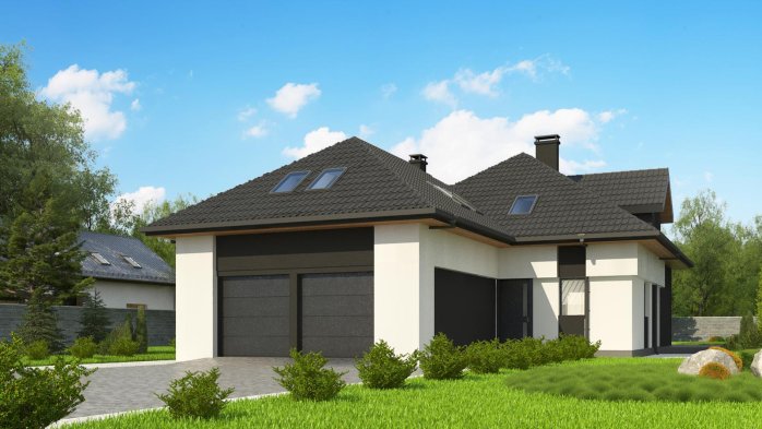 Проект дома U325 - 2 С мансардным этажом дома в Украине