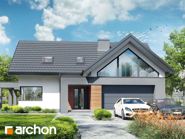 Проєкт будинку Будинок в альбіціях 2 (Г2) - З мансардним поверхом дома в Україні