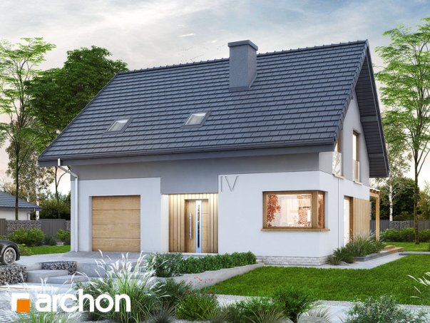 Проект дома Дом в аммобиуме - 1 С мансардным этажом дома в Украине