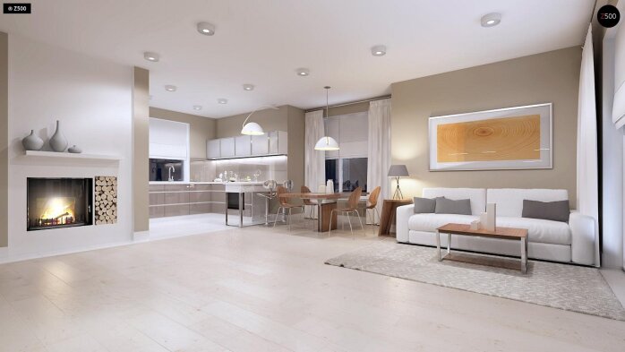 Проєкт будинку U102 - З мансардним поверхом дома в Україні