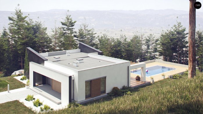 Проєкт будинку Ux106 - Одноповерхові дома в Україні