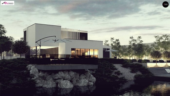 Проєкт будинку Ux204 - Двоповерхові дома в Україні