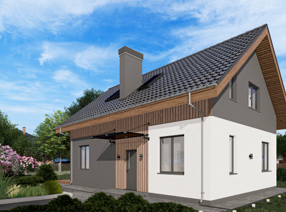 Проект будинку з мансардою Db 16