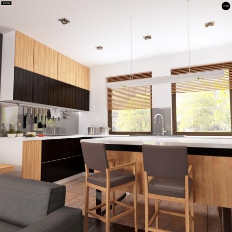 Проект дома U261 v1 - 3 С мансардным этажом дома в Украине