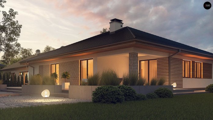 Проєкт будинку U301 - Одноповерхові дома в Україні