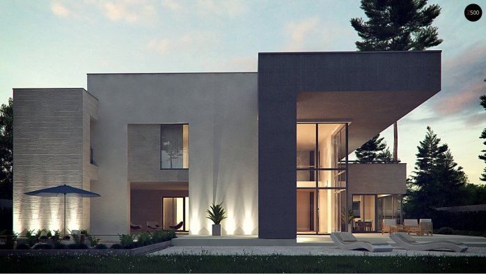 Проєкт будинку Ux127 - Двоповерхові дома в Україні