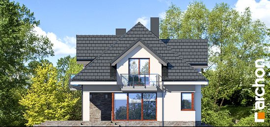 Проєкт будинку Будинок в сливах 2 (Г2) - З мансардним поверхом дома в Україні