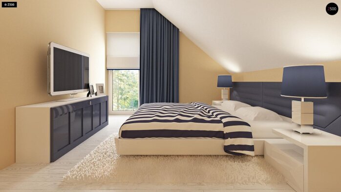 Проєкт будинку U211 S - З мансардним поверхом дома в Україні