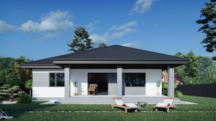 Проект дома DBT 457 - 6 Одноэтажные дома в Украине