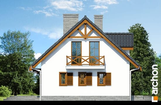 Проєкт будинку Будинок в суниці 3 (П) вер.2 - З мансардним поверхом дома в Україні