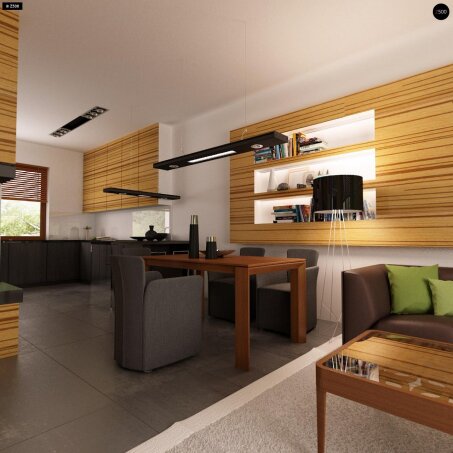 Проект дома U64 a - 5 С мансардным этажом дома в Украине