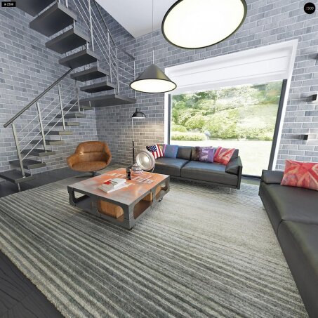 Проєкт будинку Ux63 B - Двоповерхові дома в Україні