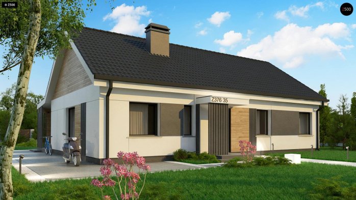 Проект дома U376 35 - 1 Одноэтажные дома в Украине