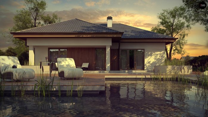 Проект дома U289 - 2 Одноэтажные дома в Украине