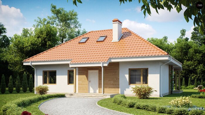 Проєкт будинку U169 - З мансардним поверхом дома в Україні