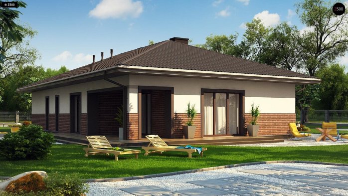 Проєкт будинку U80 A - Одноповерхові дома в Україні