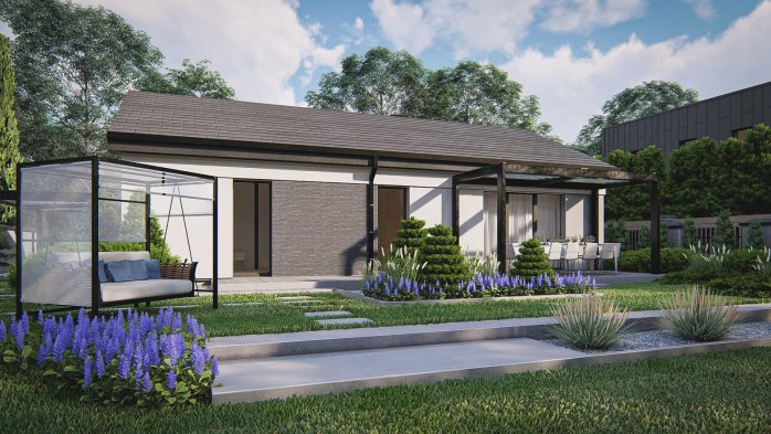 Проєкт будинку U512 - Одноповерхові дома в Україні