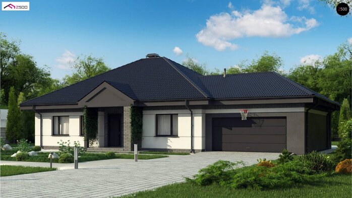 Проект дома U86 A - 1 Одноэтажные дома в Украине