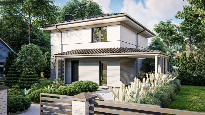 Проект дома U438 el - 3 Двухэтажные дома в Украине