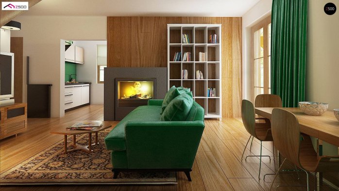 Проект дома U30 L bl - 8 С мансардным этажом дома в Украине