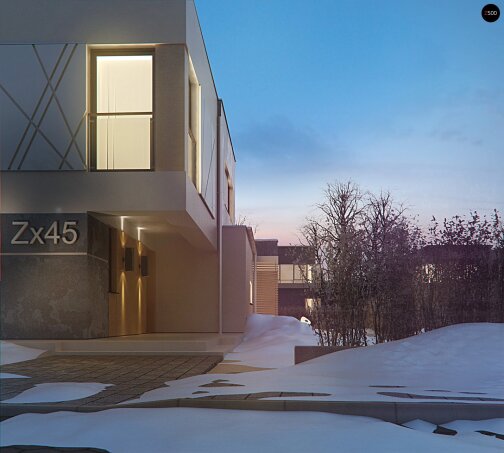 Проект дома Ux45 - 14 Двухэтажные дома в Украине