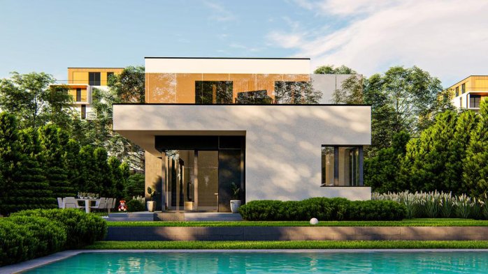 Проєкт будинку Ux217 - Двоповерхові дома в Україні