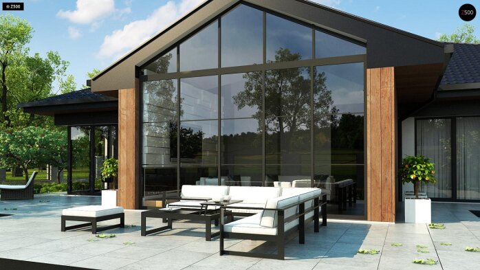 Проект дома U406 - 5 Одноэтажные дома в Украине