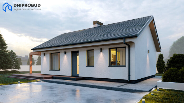 Проєкт будинку DB 50 - Одноповерхові дома в Україні