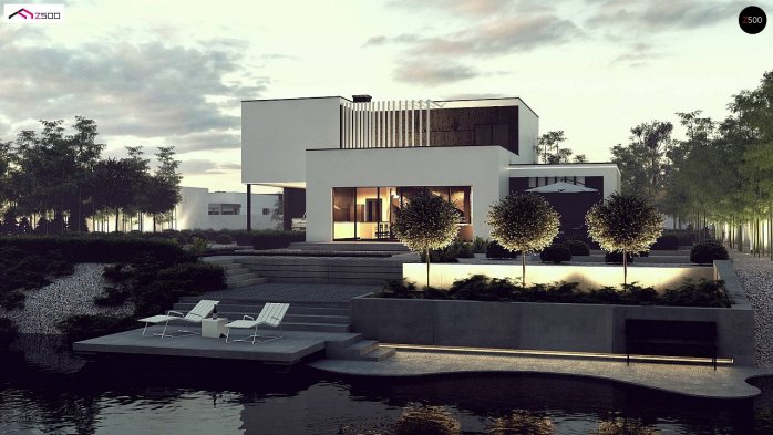 Проєкт будинку Ux204 - Двоповерхові дома в Україні