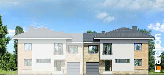 Проект дома Дом в мирте 3 (B) вер.3 - 3 Двухэтажные дома в Украине