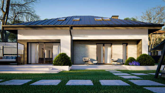 Проект дома U480 - 8 С мансардным этажом дома в Украине