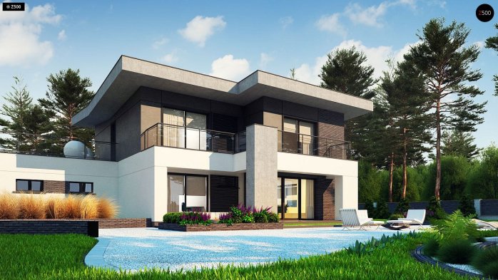 Проєкт будинку Ux139 - Двоповерхові дома в Україні