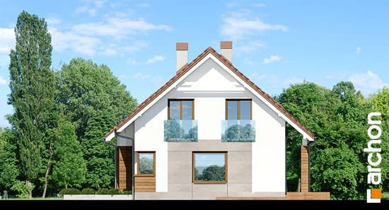 Проект дома Дом в яблонках 6 - 4 С мансардным этажом дома в Украине