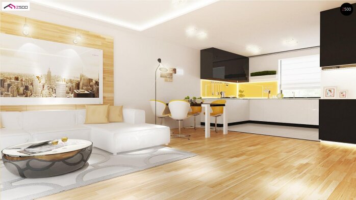 Проєкт будинку U98 L GP - З мансардним поверхом дома в Україні