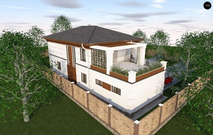 Проєкт будинку Uu201 - Двоповерхові дома в Україні