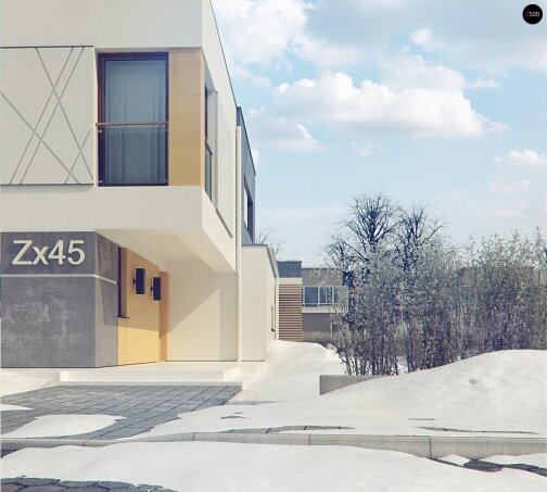 Проект дома Ux45 - 15 Двухэтажные дома в Украине