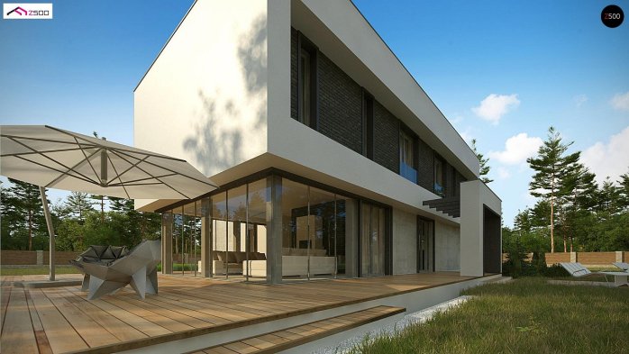 Проект дома Ux130 - 4 Двухэтажные дома в Украине