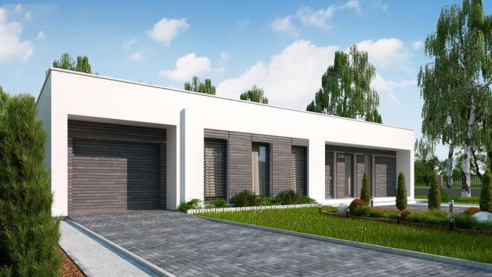 Проєкт будинку Ux35 GL - Одноповерхові дома в Україні